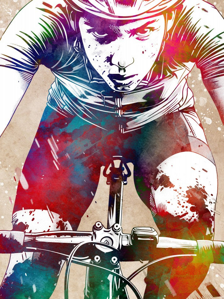 Sport Biker Cycling Art Graphic (1)