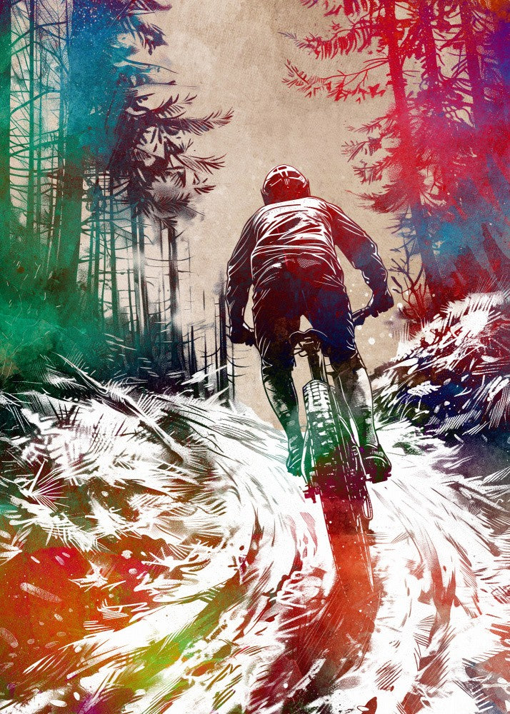 Sport Biker Cycling Art Graphic (2)