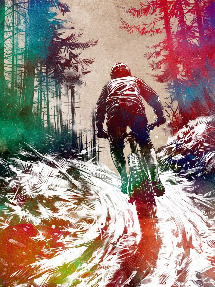 Sport Biker Cycling Art Graphic (2)