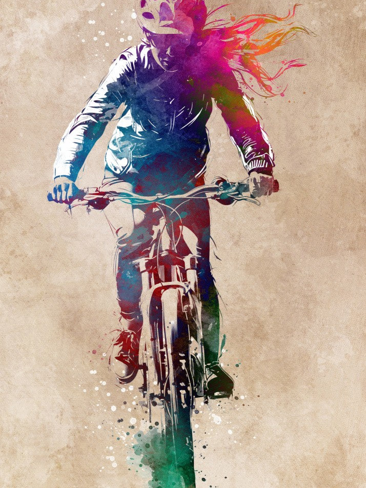Sport Biker Cycling Art Graphic (3)