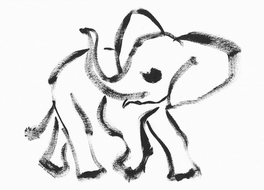 Ink Elephant Dance