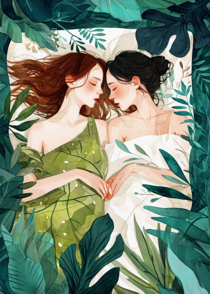 Love Is In the Air  Watercolor Digital Painting (10)