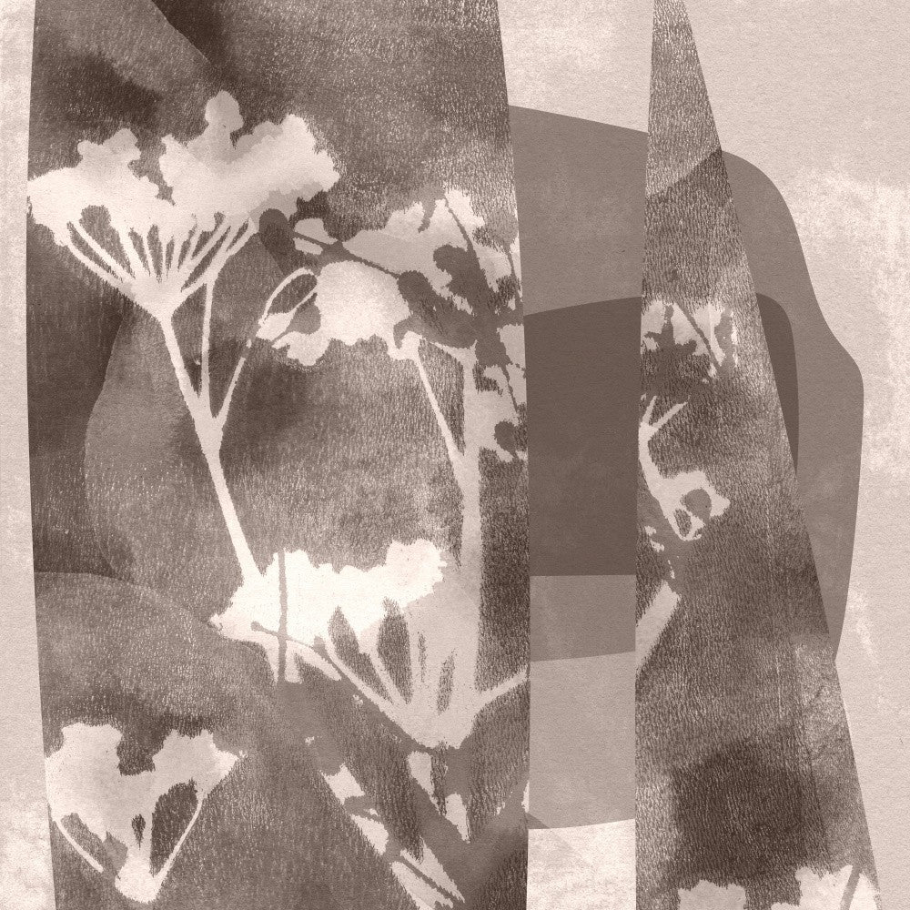 Taupe-Garten Nr.1 – Abstrakte Blumenstudie