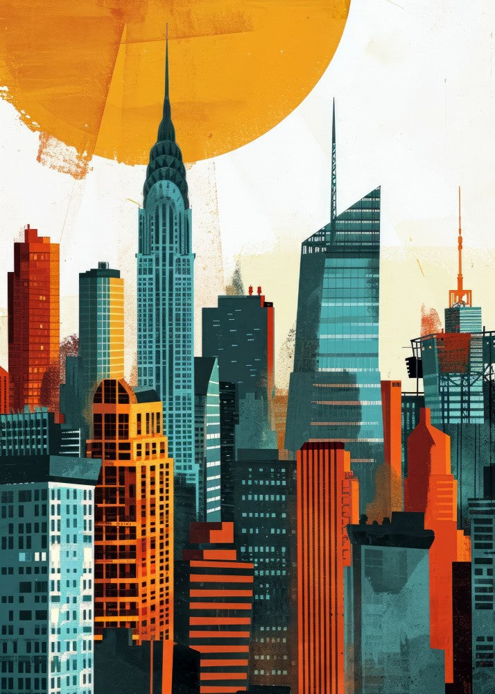 New York City  Watercolor Digital Painting (3)