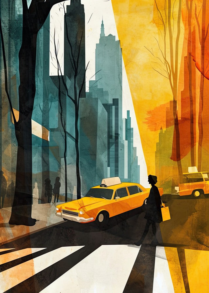 New York City  Watercolor Digital Painting (5)