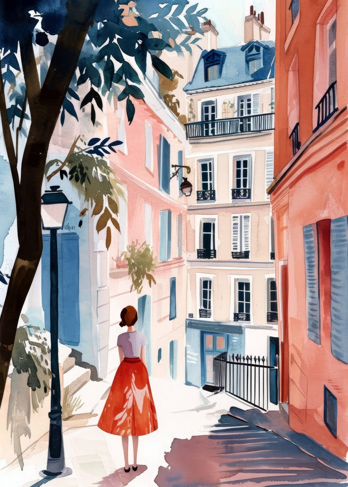 Paris  Watercolor Digital Painting (3)