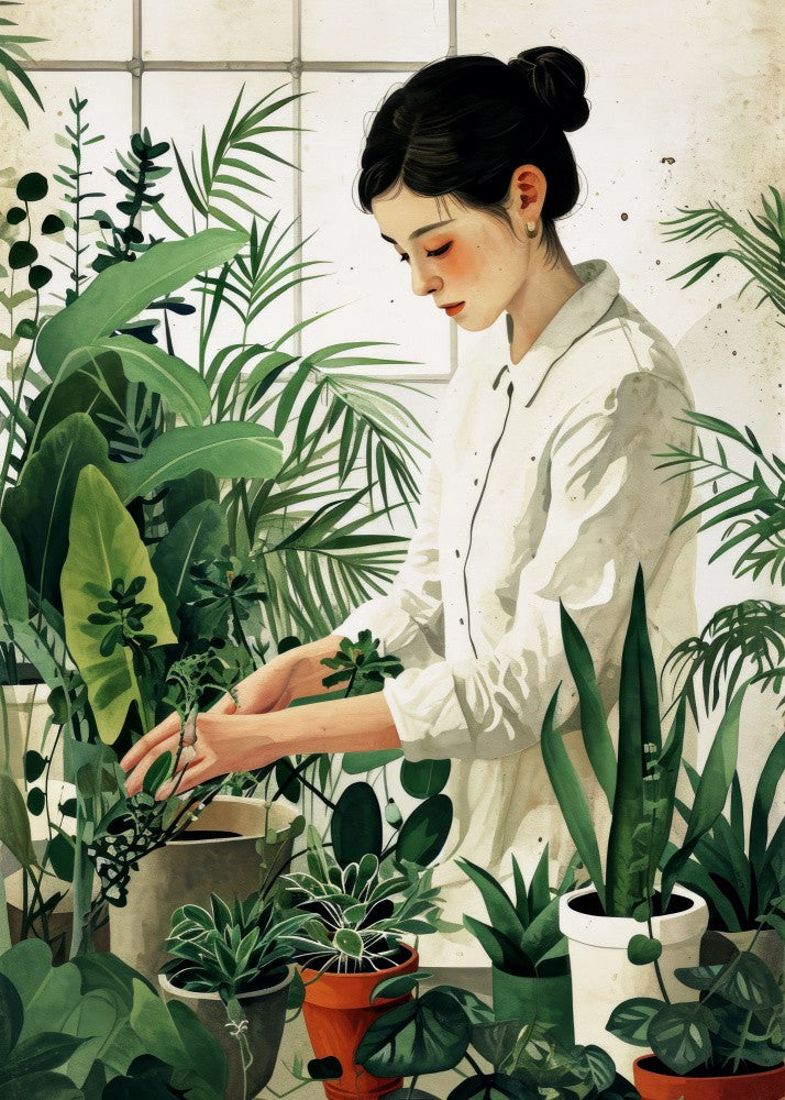 Plant Lover  Watercolor Digital Painting (1)