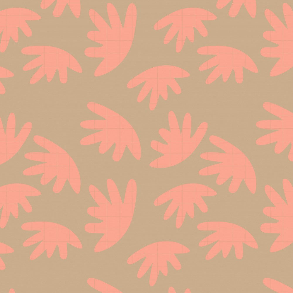 Psychedelic Terra Blossoms. 70s Retro Abstract Organic Geometry No. 10