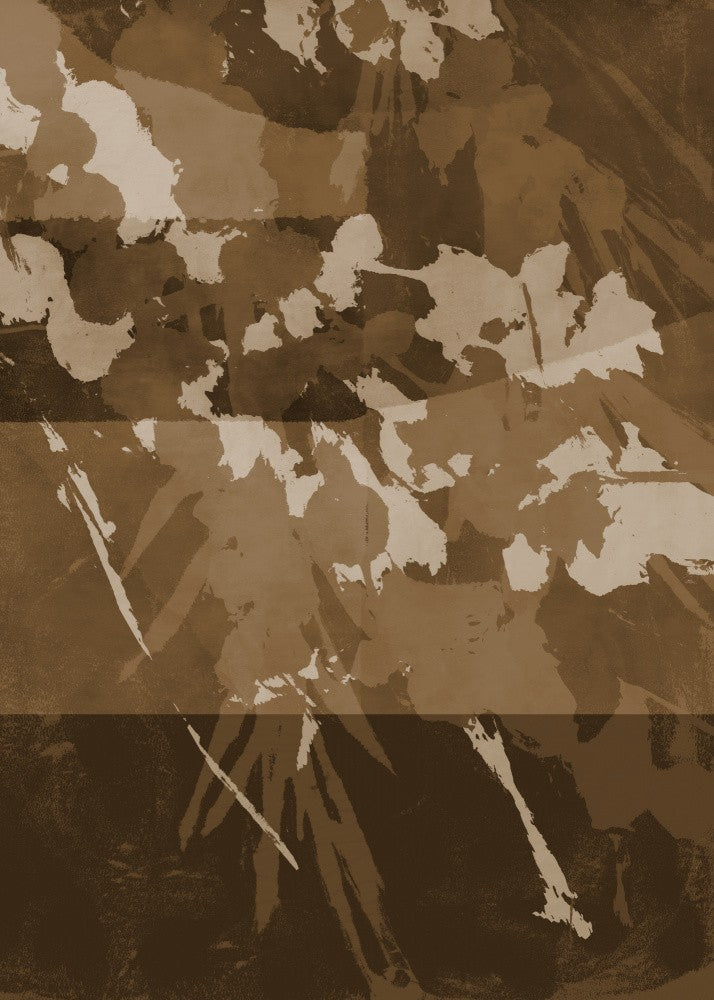 Abstract Botanical In brown, beige, terra.