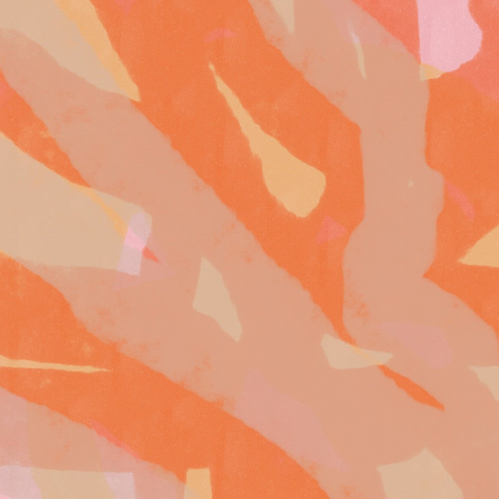 Brush Strokes In Warm Pastels. Orange and Pink.