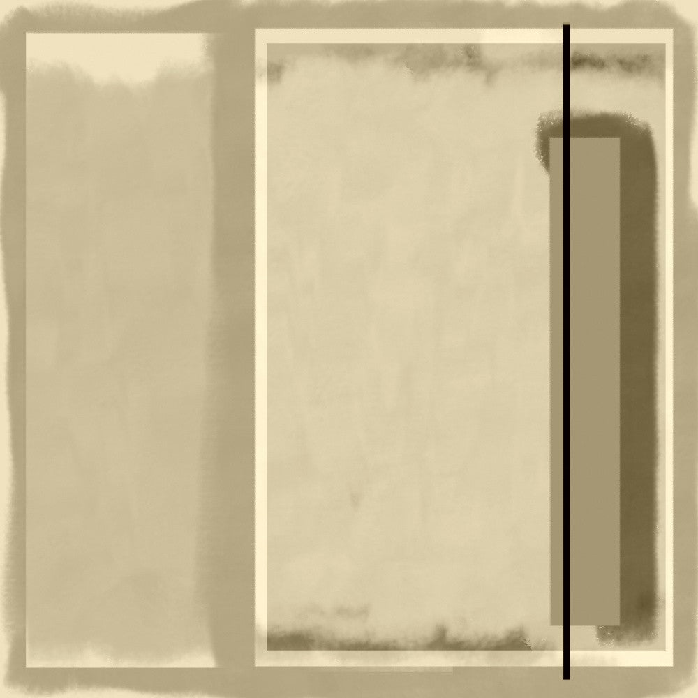 Abstract Geometry In Taupe and White No.6