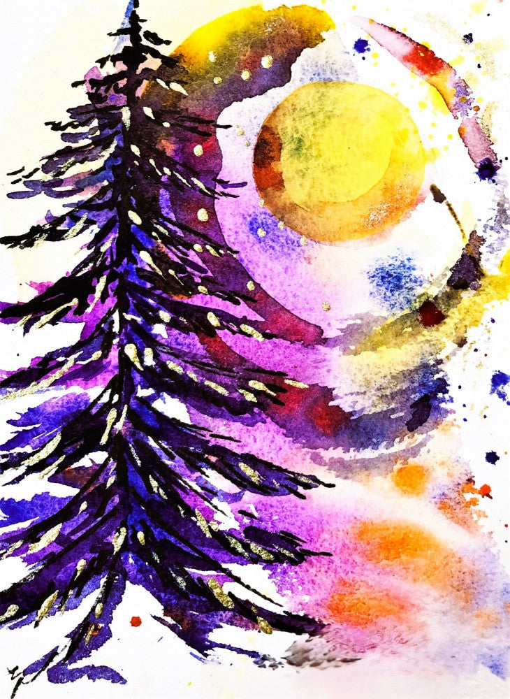 Christmas Tree purple