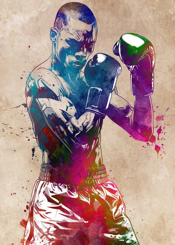Boxing sport art