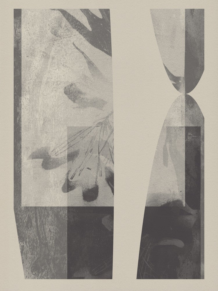 Neutral Organic Shapes in taupe and white