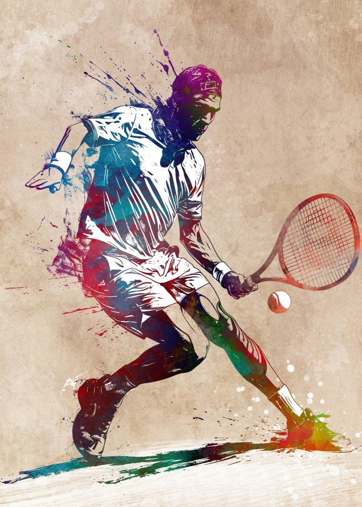 Tennis sport art