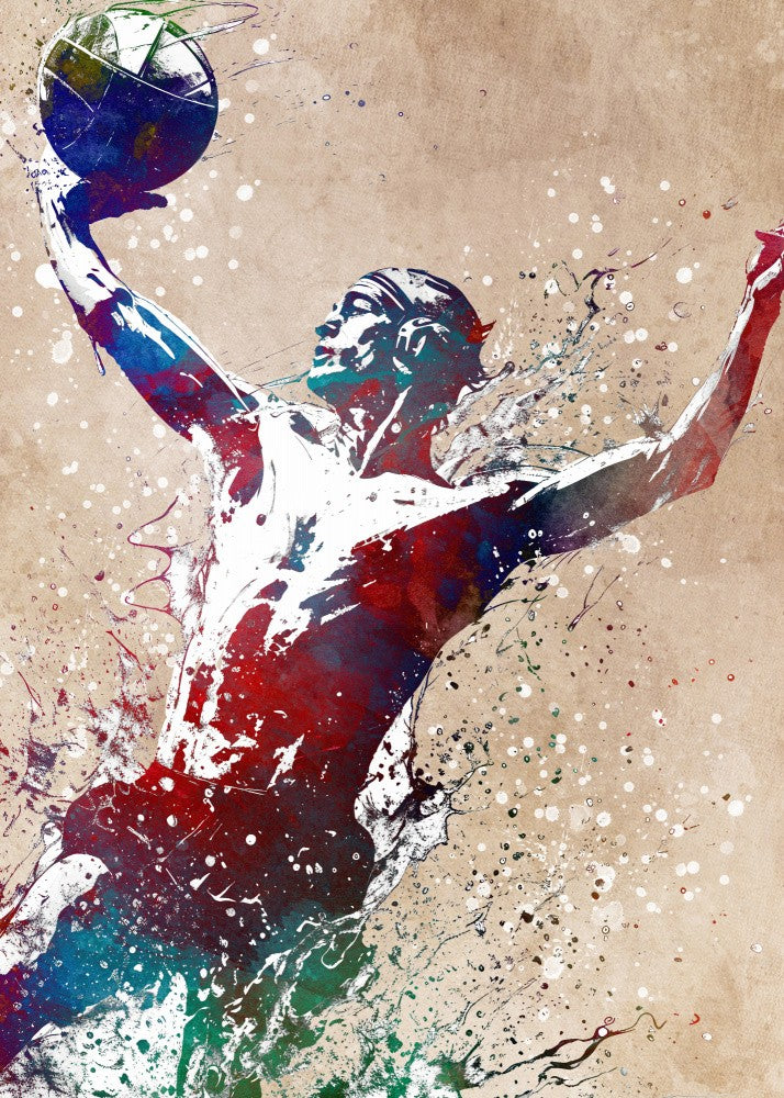 Water polo sport art