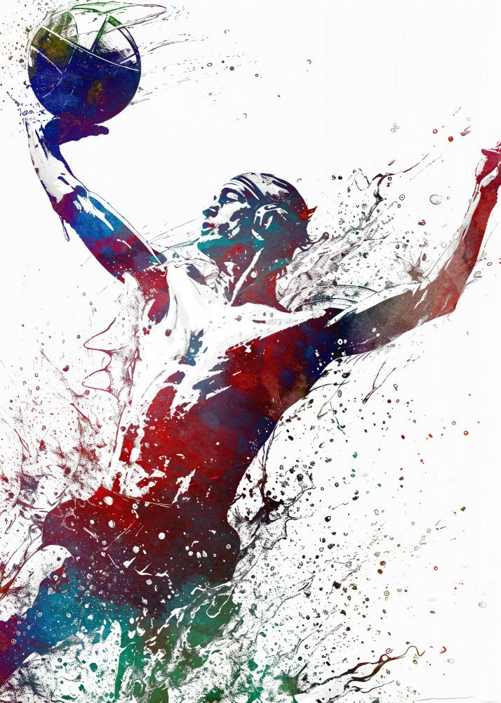 Water polo sport art