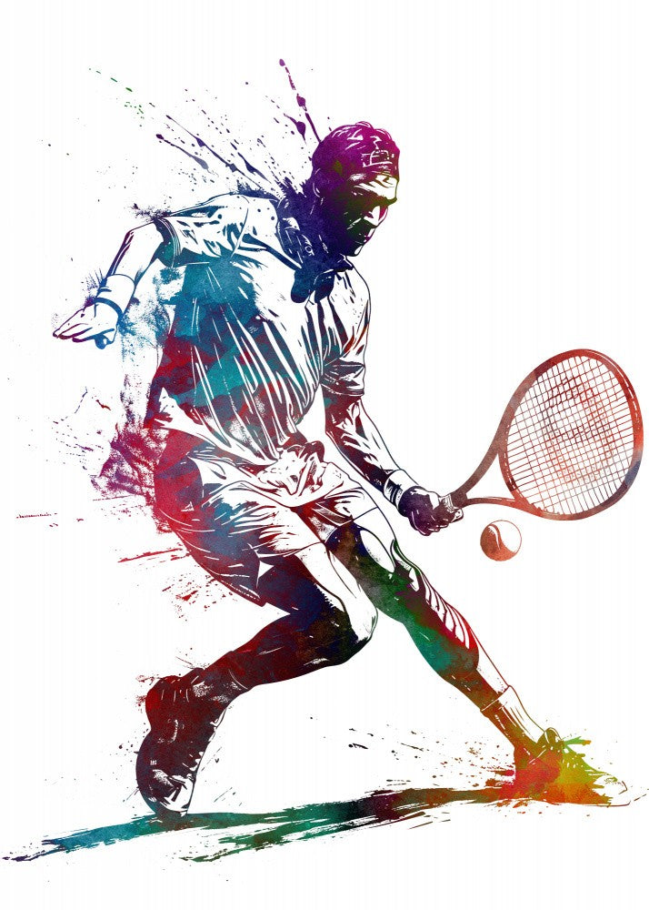 Tennis sport art