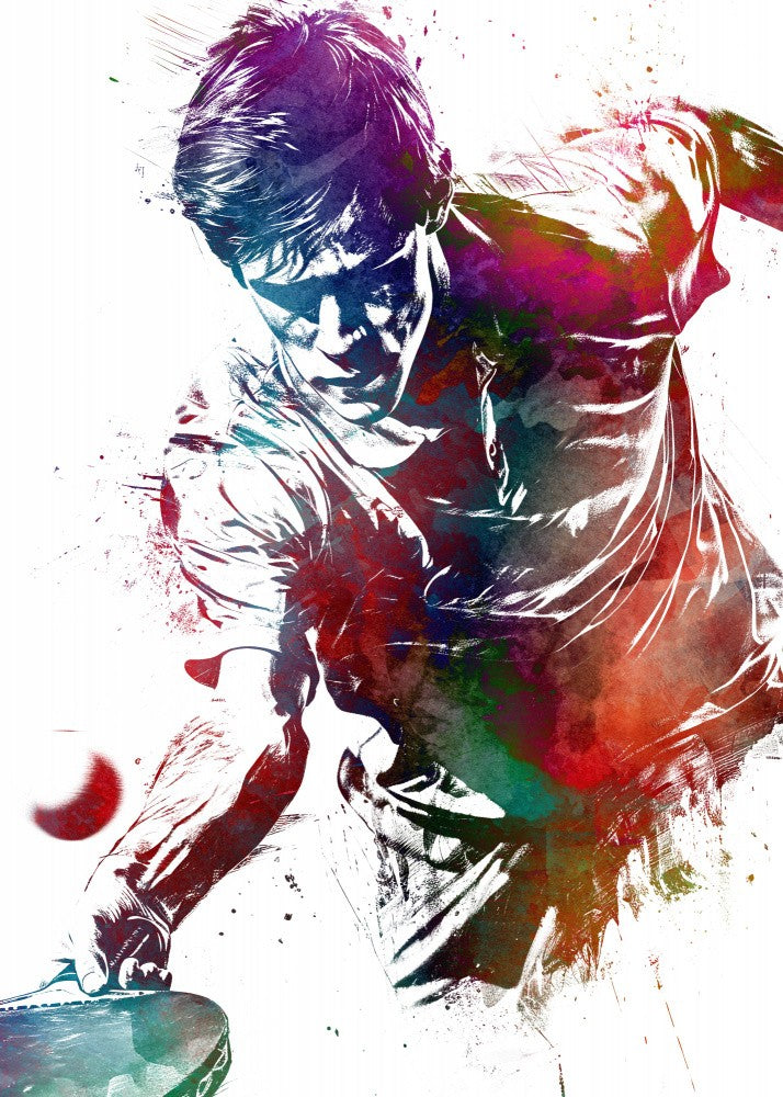 Table tennis sport art