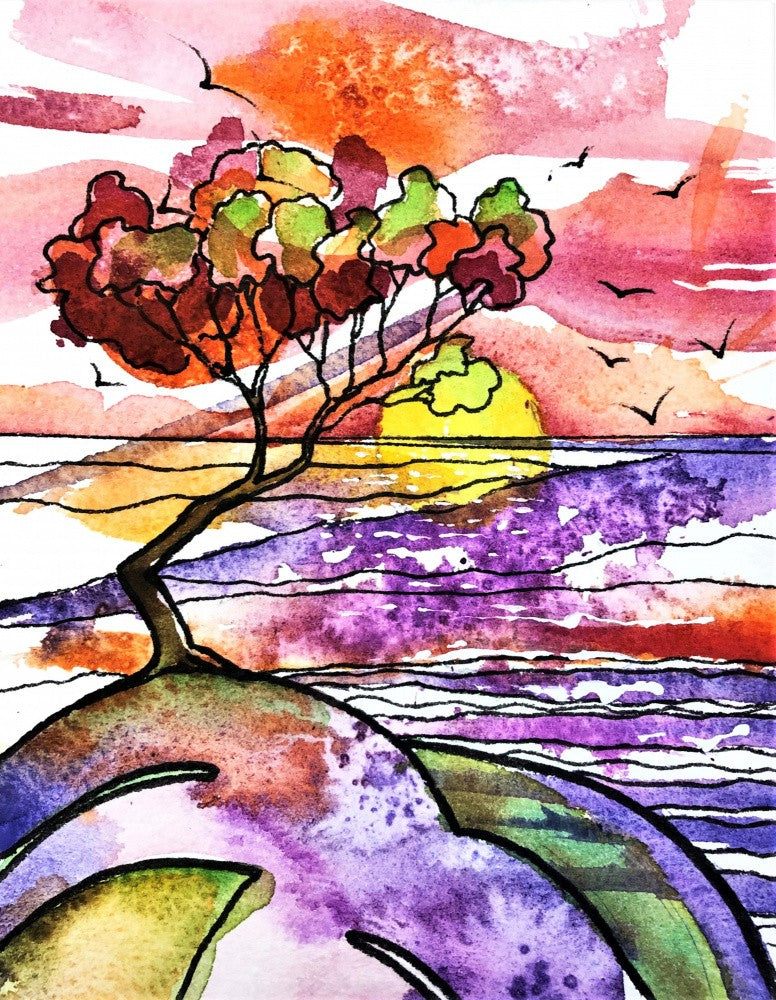 Red landscape