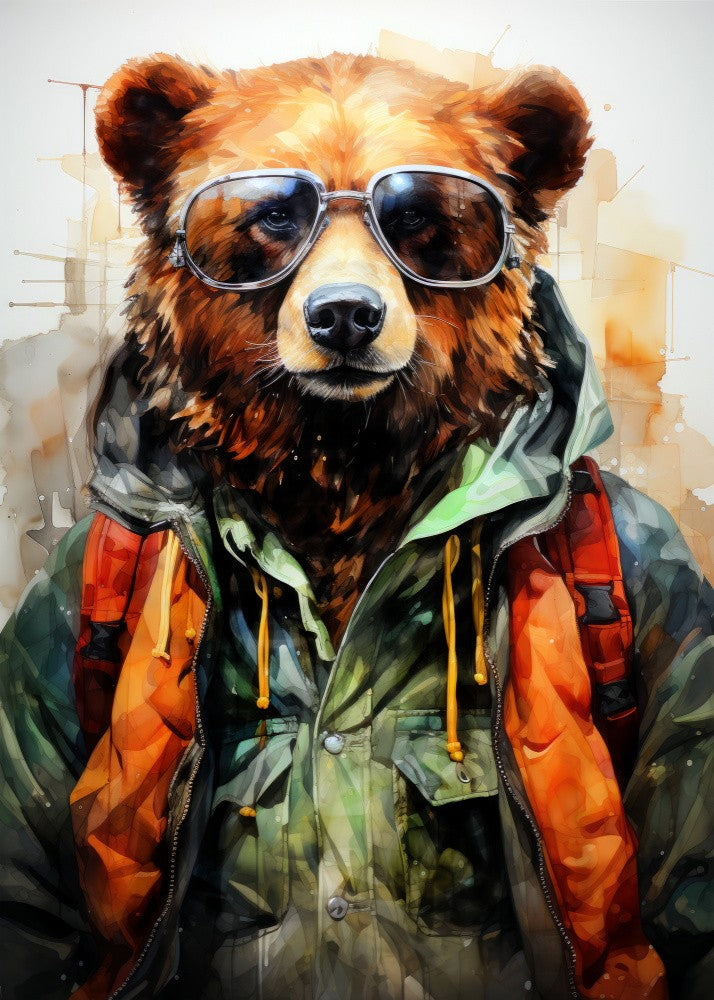 Bear Watercolor Animal Art (2)
