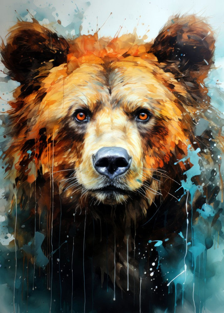 Bear Watercolor Animal Art (1)