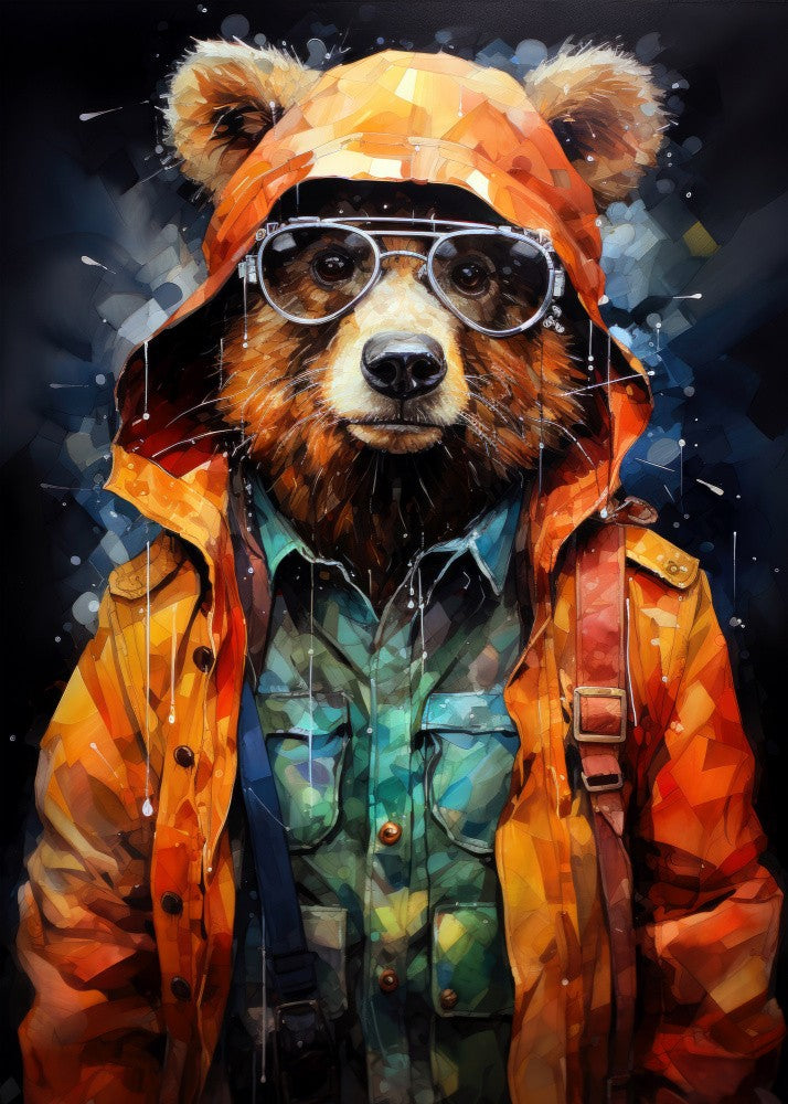 Bear Watercolor Animal Art (3)