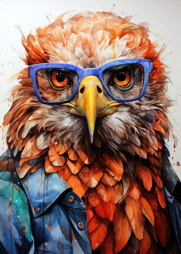 Eagle Watercolor Animal Art (1)