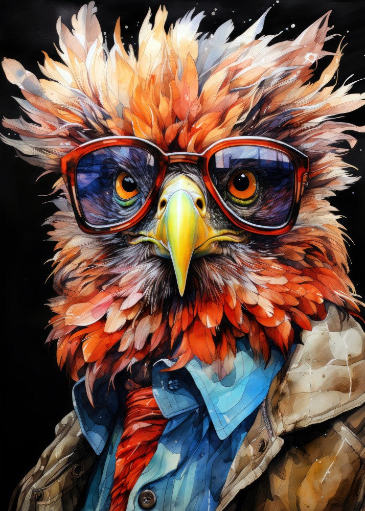 Eagle Watercolor Animal Art (2)