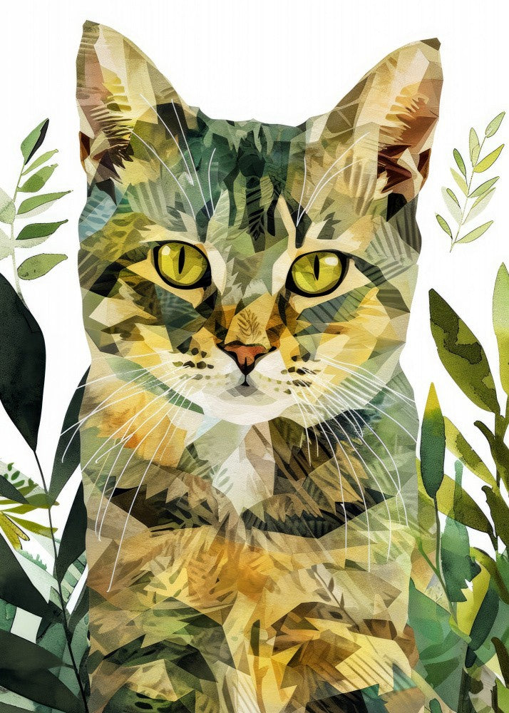 Kitty Watercolor Animal Art (1)
