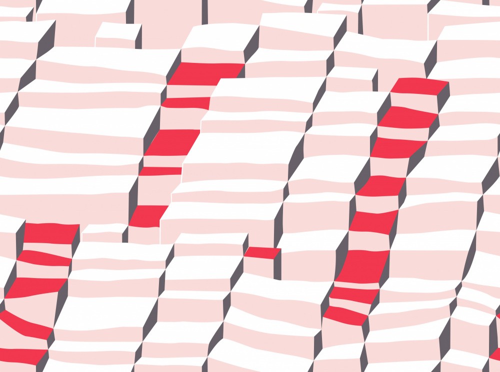 City life always up pearl pink pattern