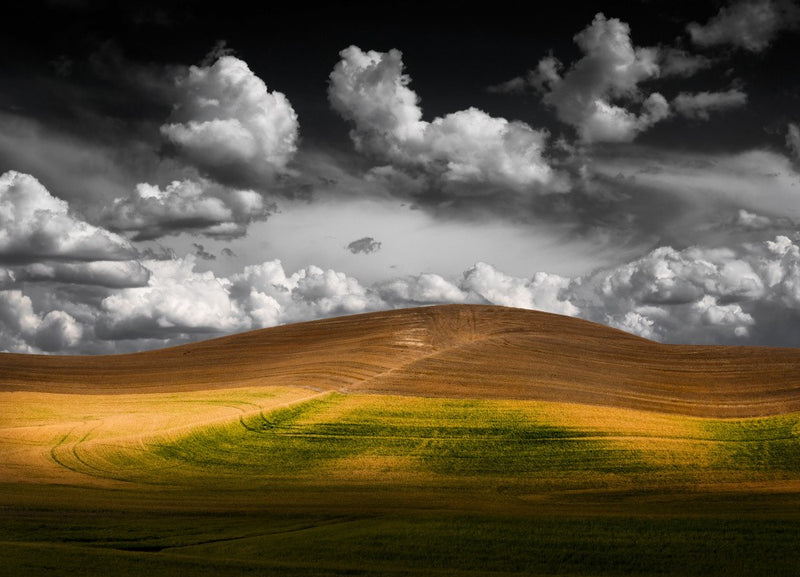 Clouds over farmland