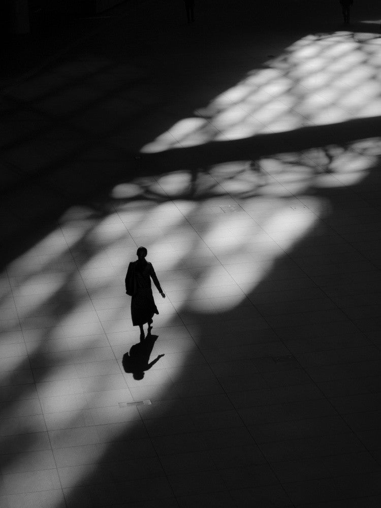 with light steps.