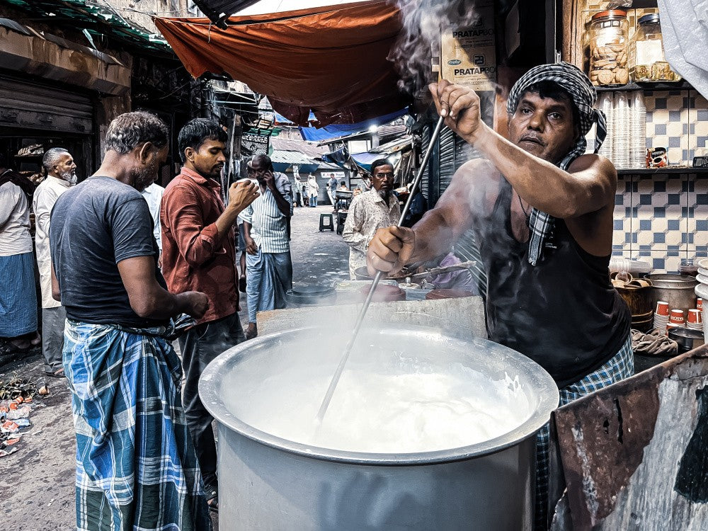 Tea shop in Bow Bazar