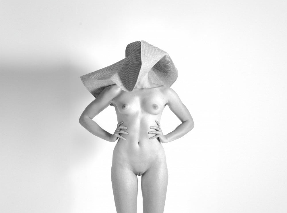Nude with hat