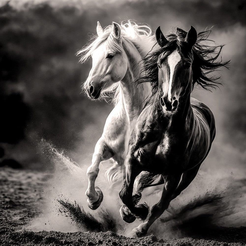 running horses