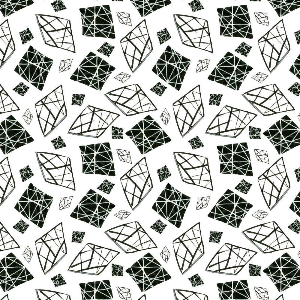 Diamonds Forever Black White
