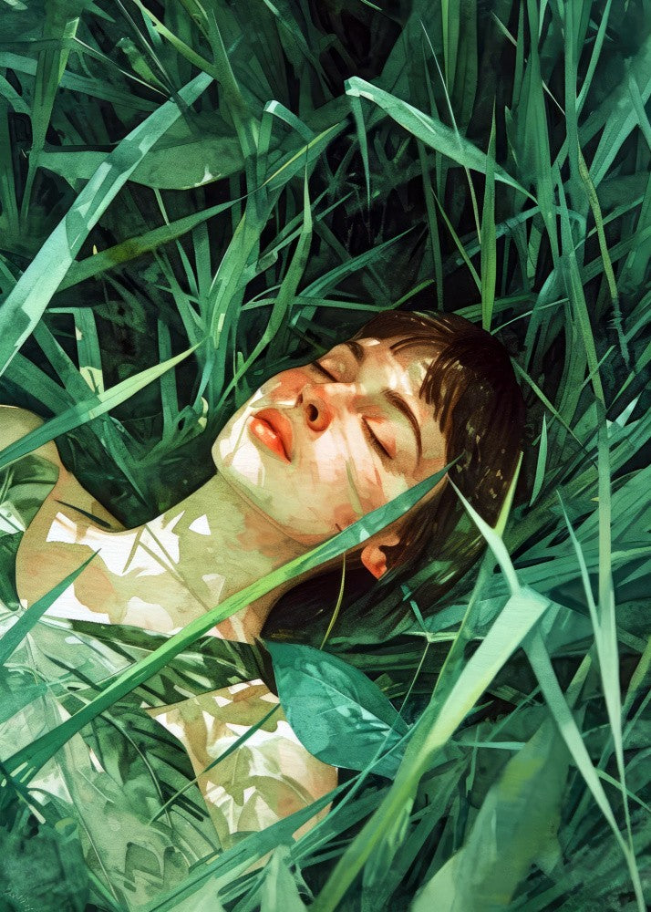Relax Time Woman and grass