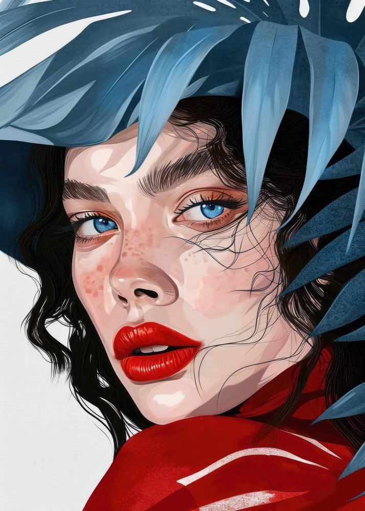 Woman With Blue Eyes portrait