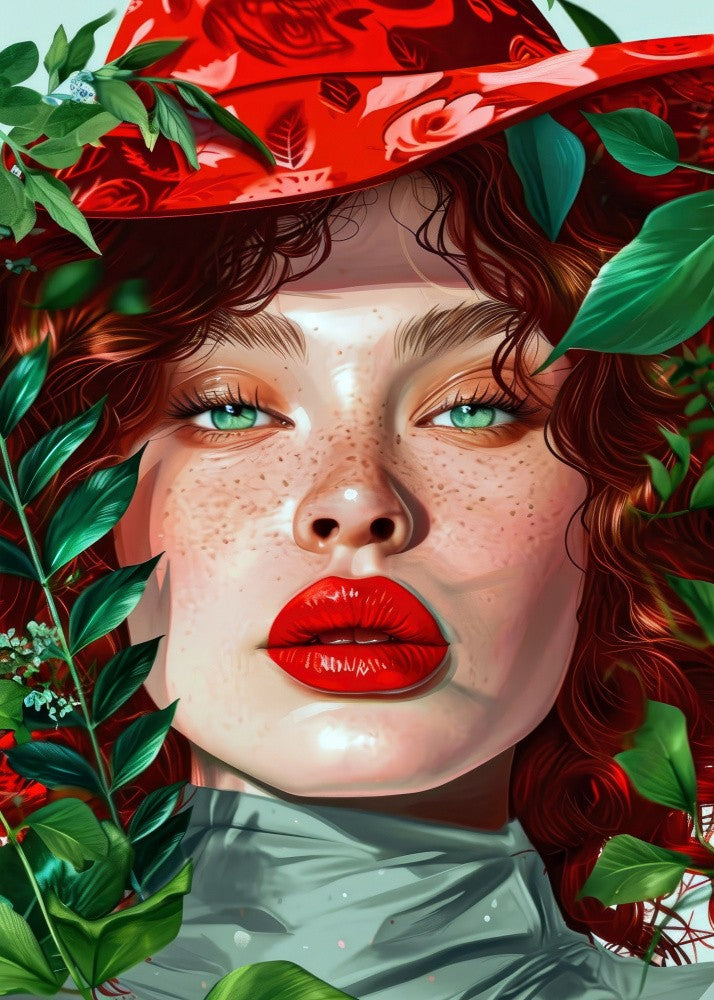 Woman With Green Eyes portrait