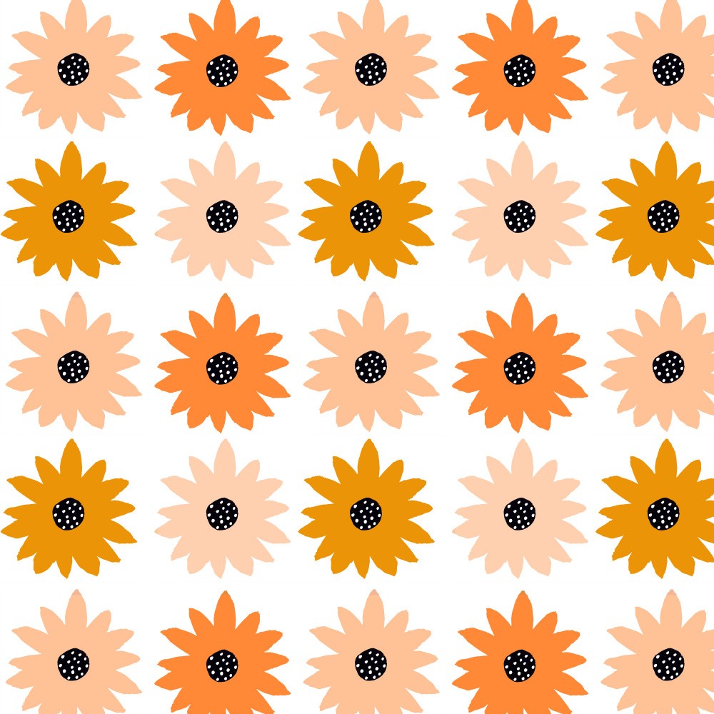 Fancy Floral 2 Coral Peach