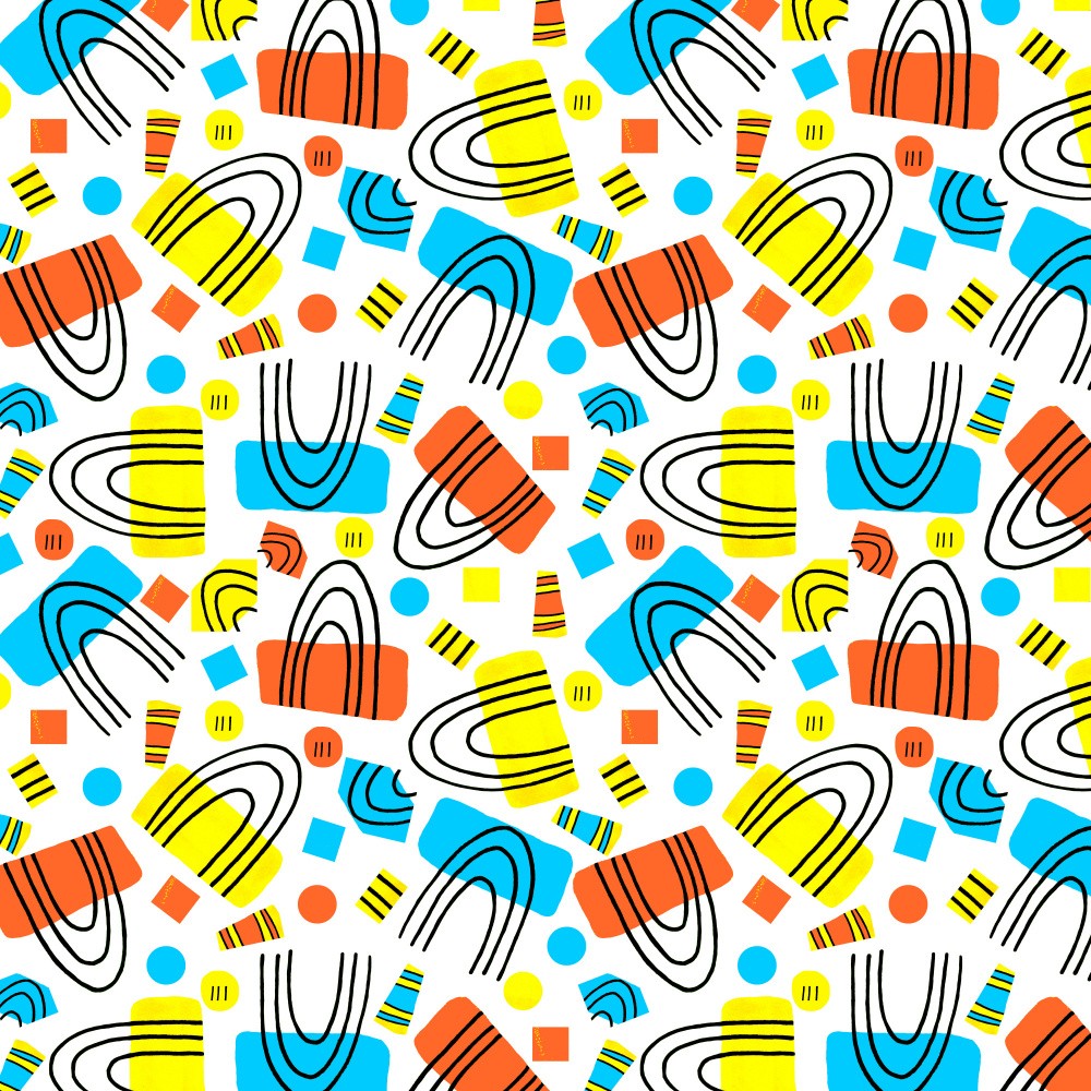 Horizon Rainbows Yellow Turquoise Orange