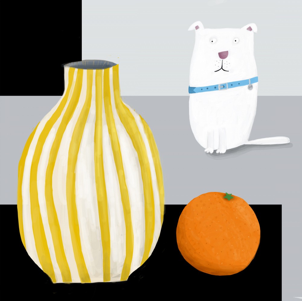 Dal 324a Dog Orange 30x37