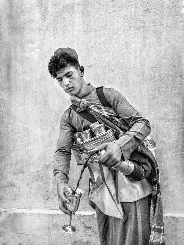 Traditional liquorice juice seller