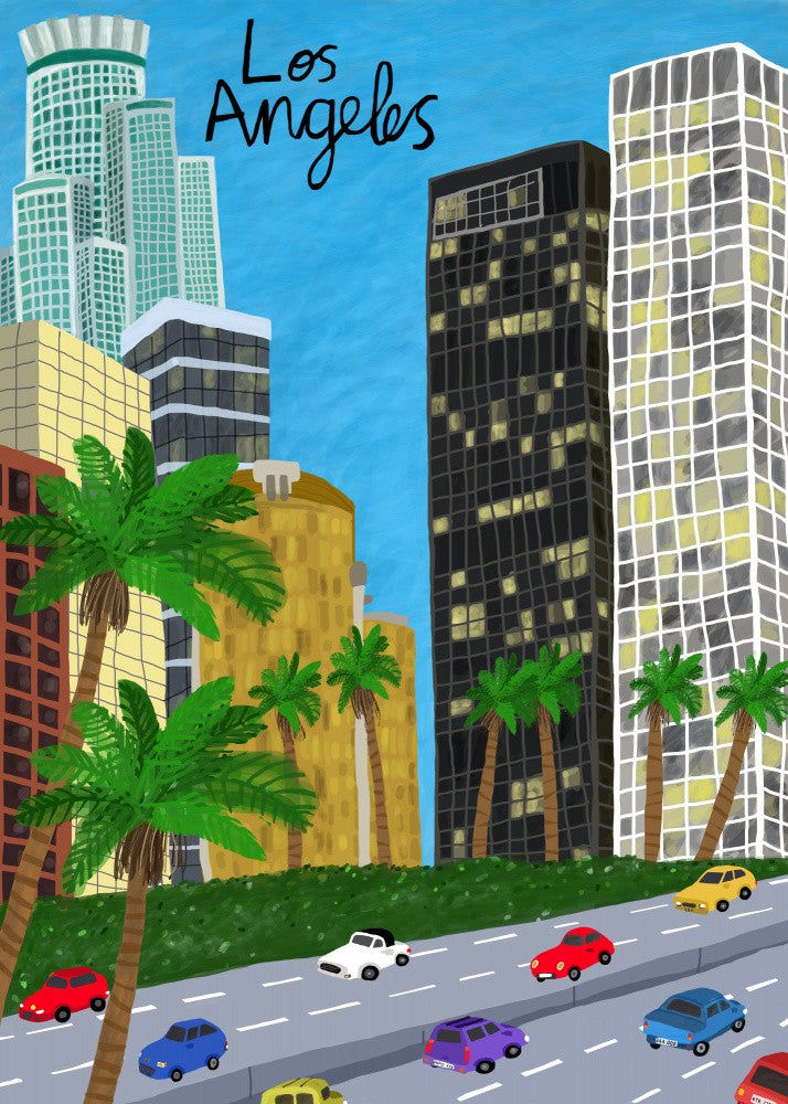 Downtown Los Angeles, California by Artist Carla Daly