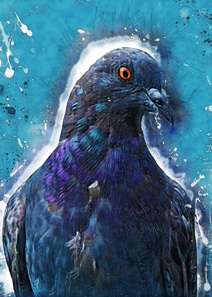 Animal Dove Bird Watercolor Animal Art