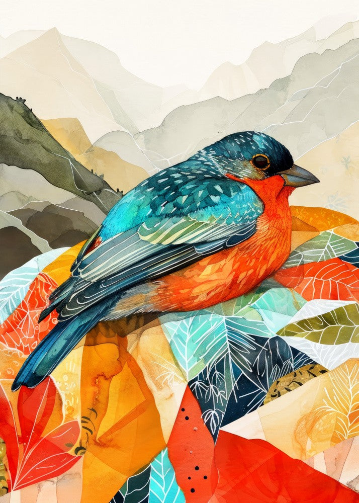 Bird Watercolor Animal Art