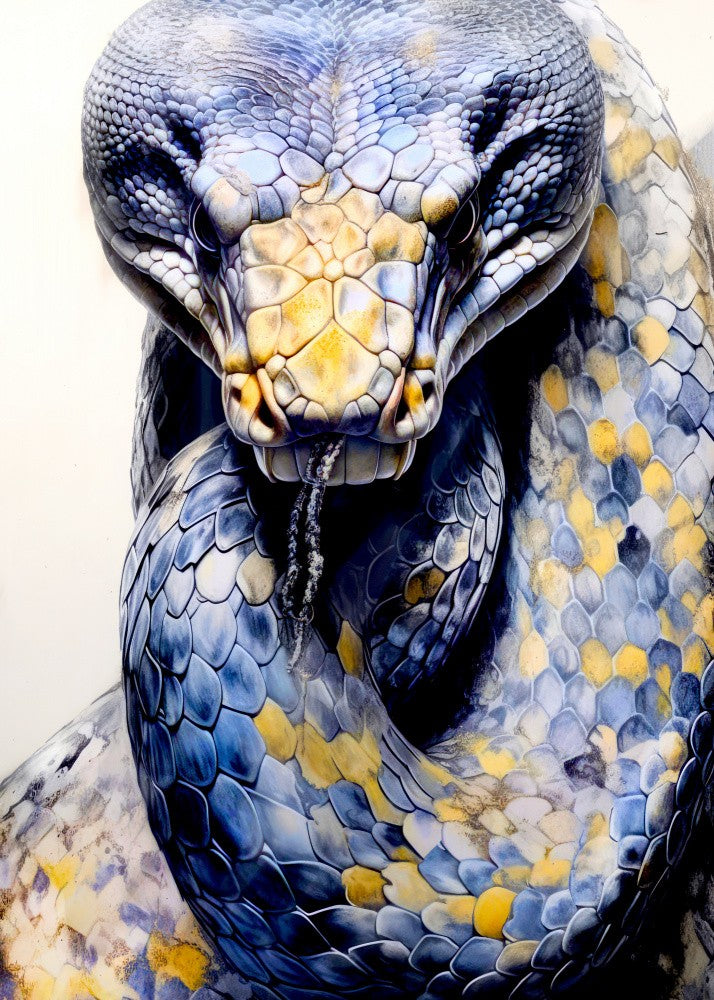 Snake Watercolor Animal Art