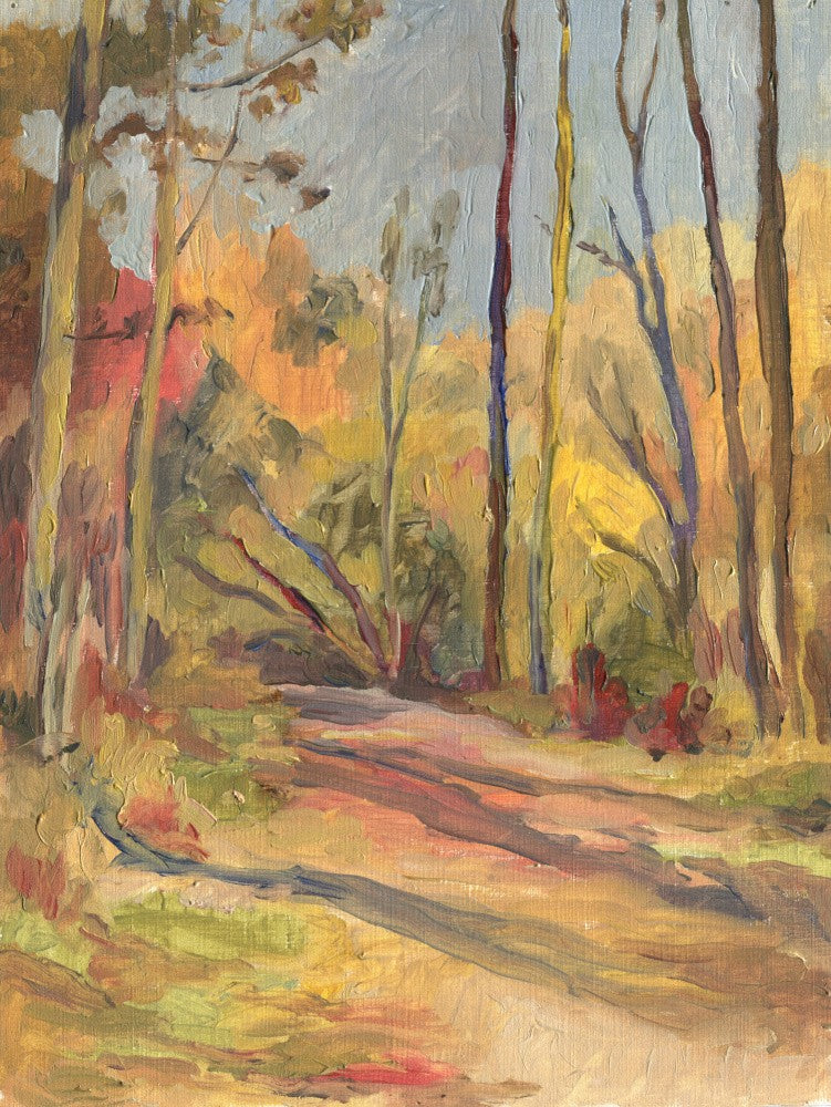 Autumn Walk Oilpainting