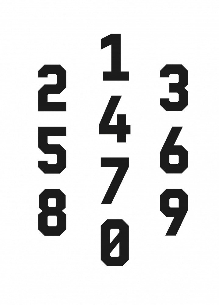 Typography Numbers #2